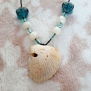 Perdido key sea shell beaded handcrafted necklace